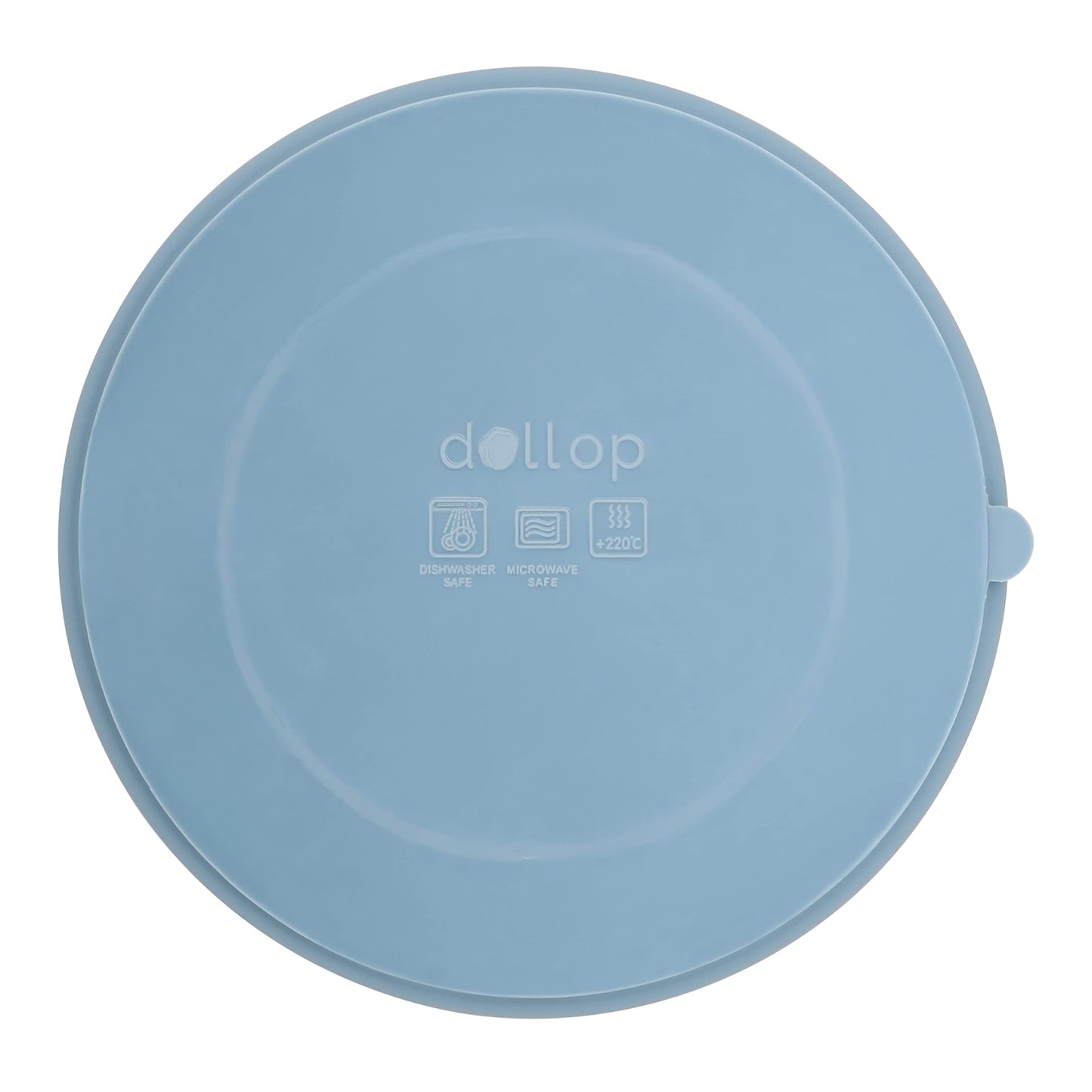 Placa de Succión de Silicona dollop Azul Pizarrón Sin BPA