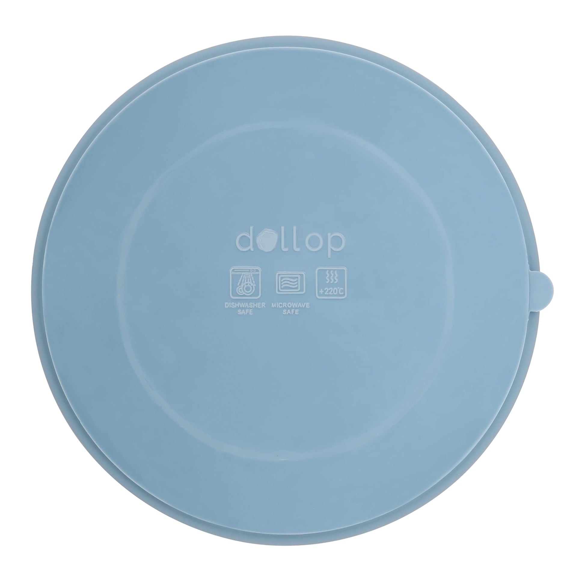 Placa de Succión de Silicona dollop Azul Pizarrón Sin BPA