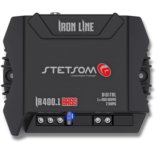Subamplificador Stetsom IR 400.1 BASS 2 ohmios Compacto con Crossover y Rango Completo para Coche