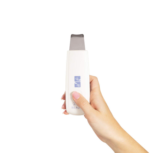 Espátula Facial Ultrasónica Plum Beauty Recargable USB para Exfoliación y Limpieza de Poros