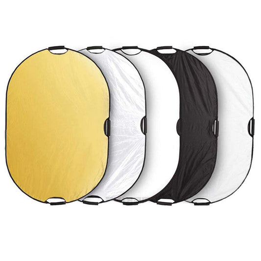 Selens 5-in-1 48x72 Inch Oval Reflector with Handle for Photography Photo Studio Lighting & Outdoor Lighting