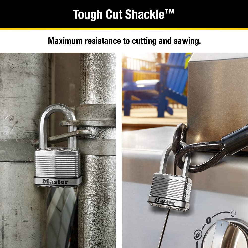 Candado Laminado Master Lock Magnesio 2 Shackle de 2.54 cm Paquete de 2