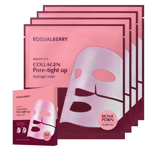 EQQUALBERRY Mascarilla Facial en Lámina Colágeno PDRN Péptidos