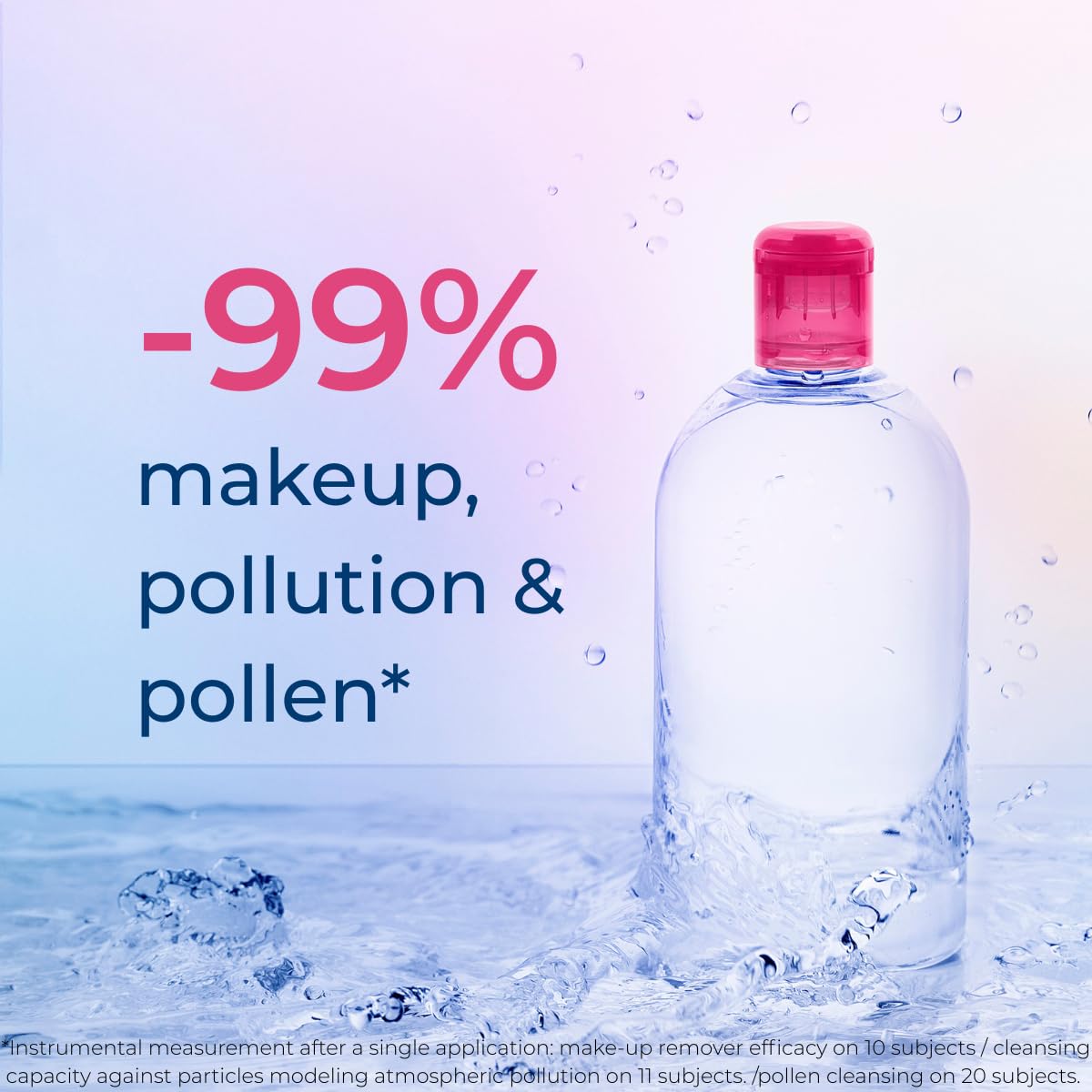 Bioderma - Agua limpiadora micelar calmante Sensibio H2O y solución desmaquillante para piel sensible, rostro y ojos, 16.7 onzas líquidas, paquete de 2 unidades