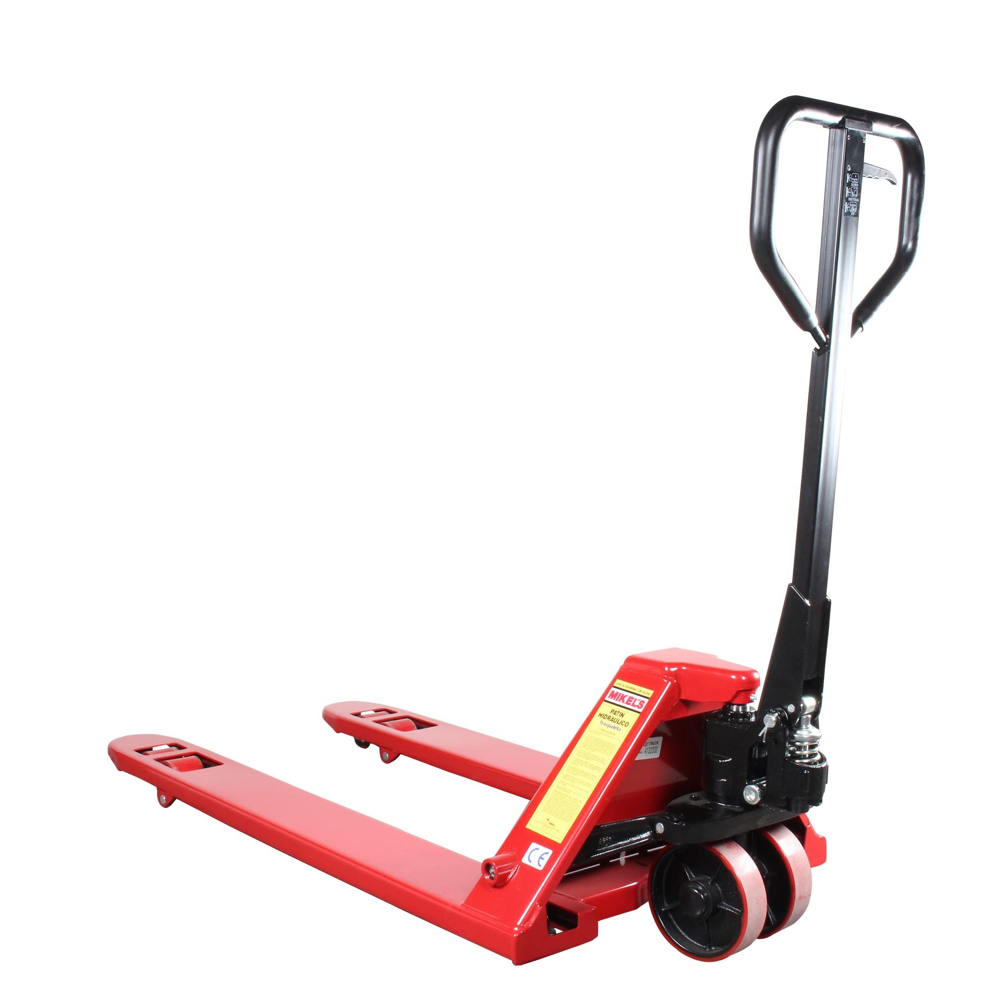 Patín Hidráulico MIKEL'S Rojo con Ruedas de Poliuretano Sistema Tándem 3 Toneladas