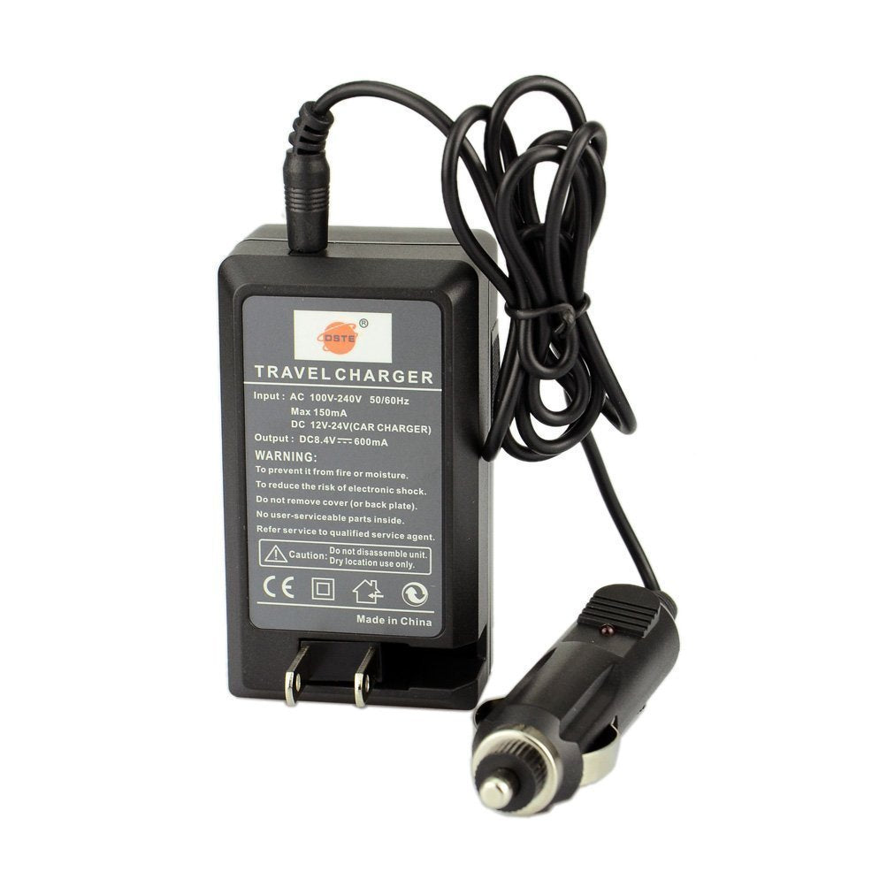 Batería LP-E5 DSTE Recargable Canon EOS 450D 500D 1000D con Cargador para Viaje y Auto