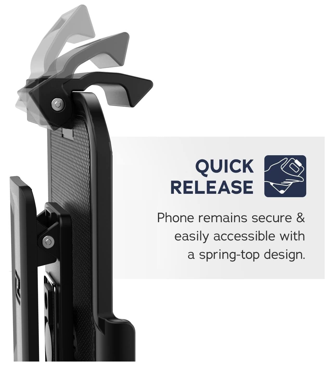 Funda con Clip para cinturón para Otterbox Commuter Series, Samsung Galaxy S23 Ultra (6.8 Pulgadas), Funda no incluida
