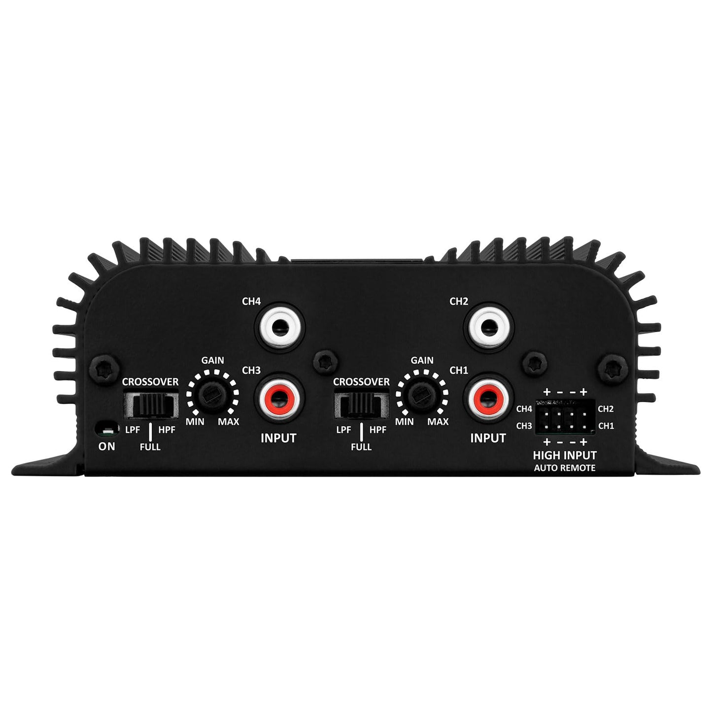 Amplificador de Audio para Coche Taramps TS 400x4 Negro Entrada Automática 400 Vatios RMS Rango Completo Multicanal