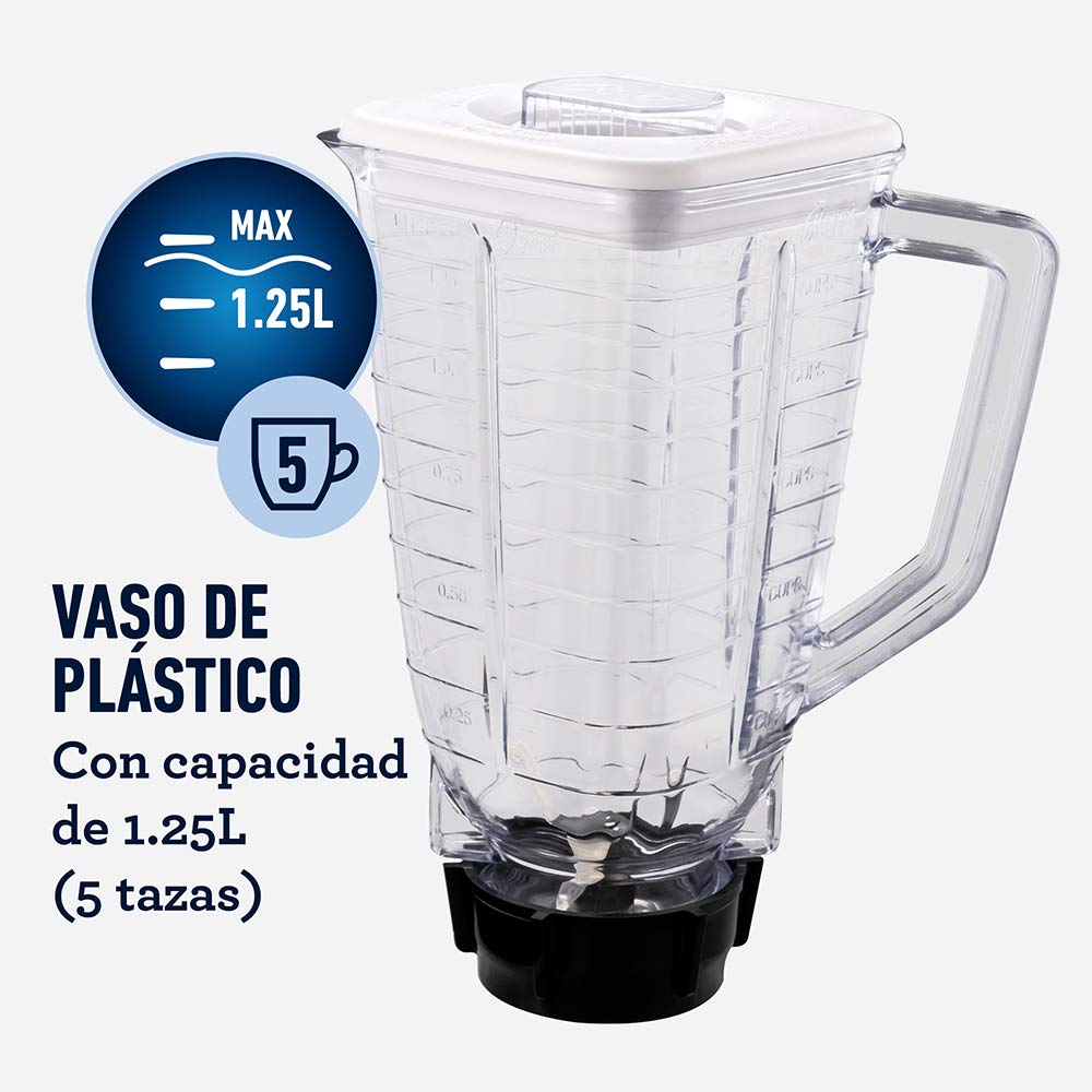 Licuadora Oster Roja con Vaso de Plástico y Control de Perilla