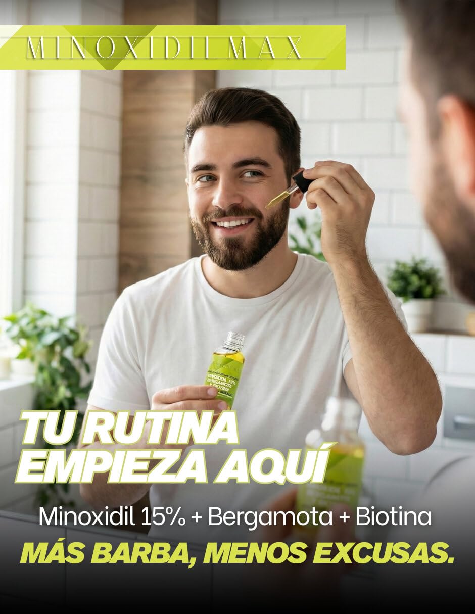 Sistema Exclusivo Patentado MinoxidilMax para Fortalecer Cabello y Barba