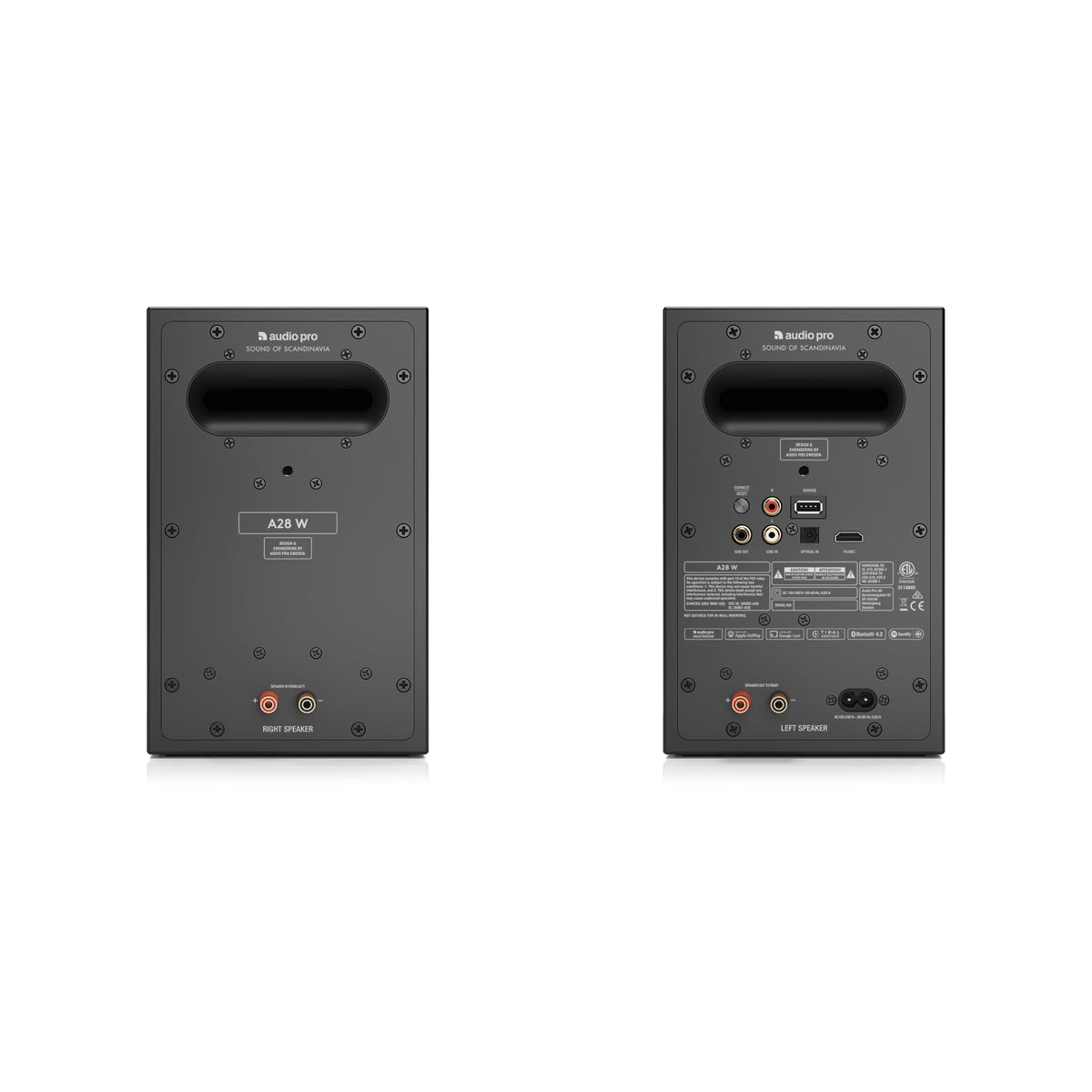Altavoz Audio Pro A28 Negro WiFi y Bluetooth Multihabitación para TV, Juegos y Música