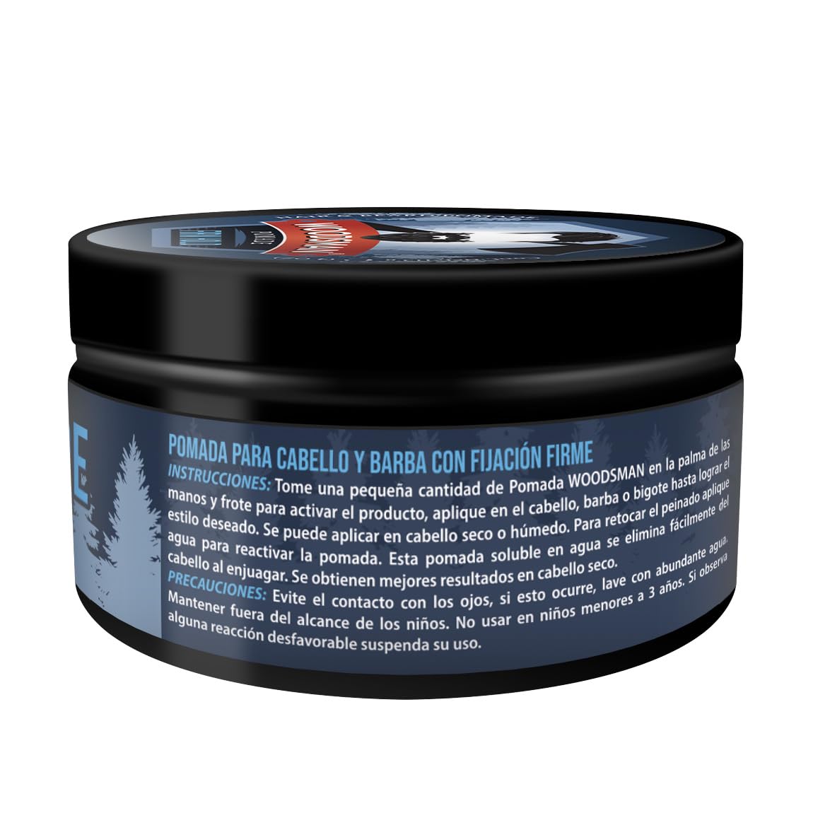 Woodsman - Pomada para Cabello y Barba Fijación Firme 113g. (4oz.)