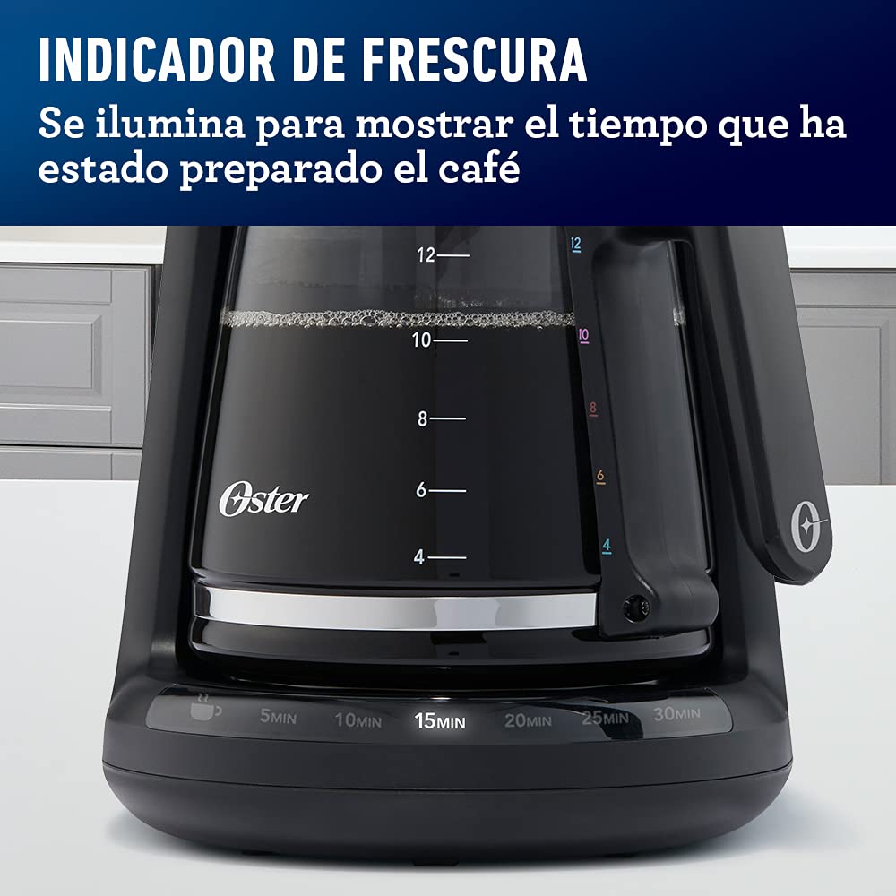 Oster 2083222 Cafetera Drip, color Gris/Negro