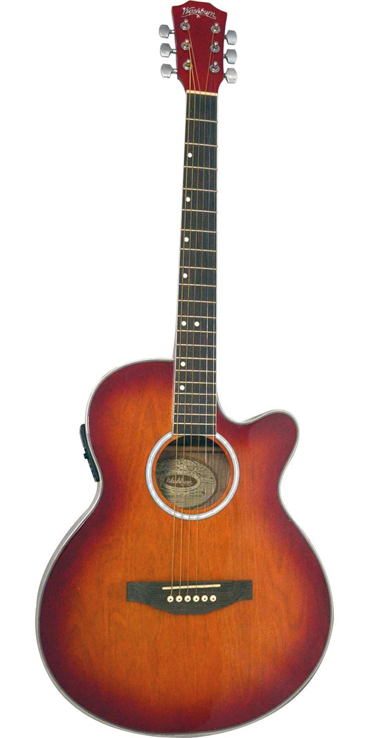 Washburn WA45CEPAK Guitarra Electro-Acústica Washburn (Cherry Sunburst)