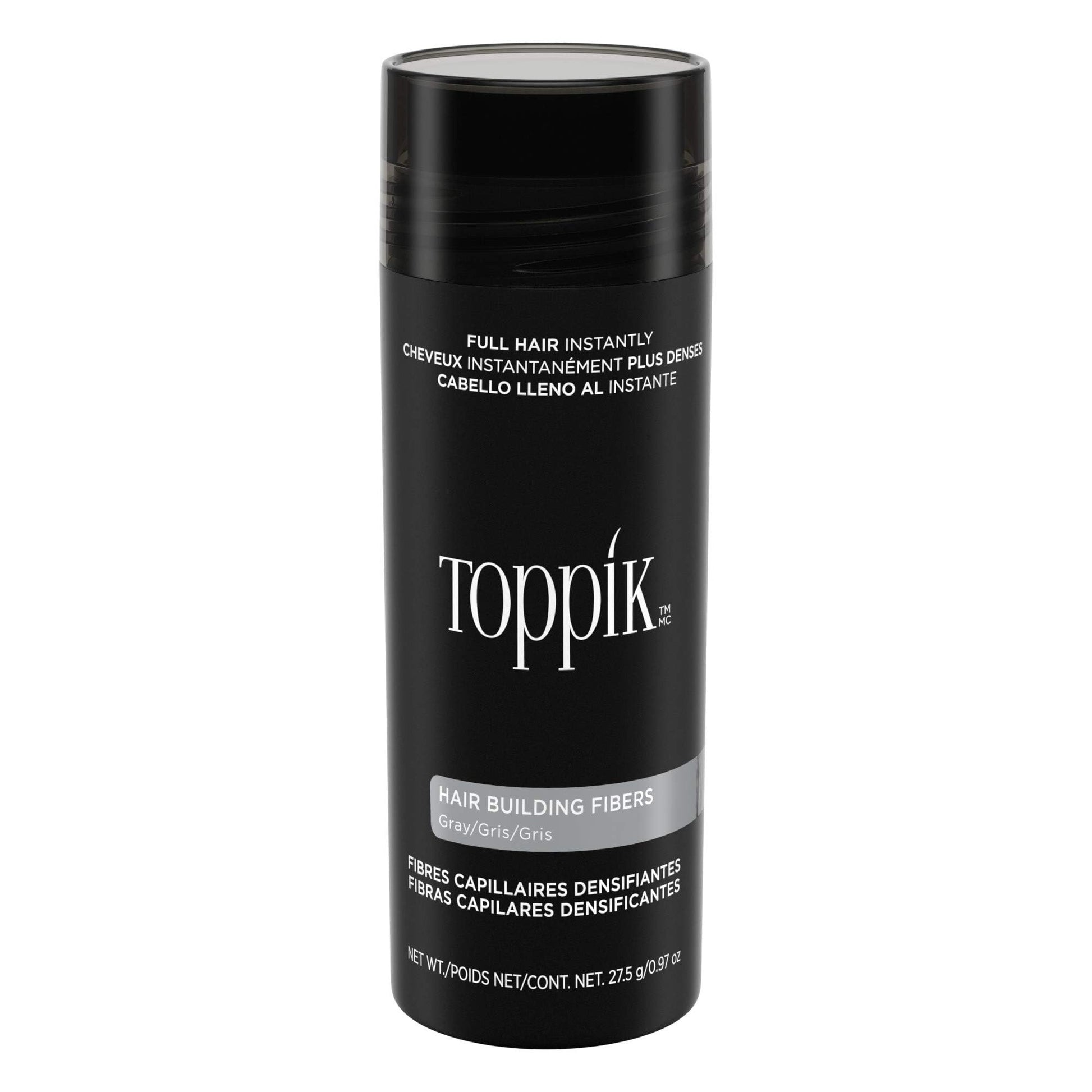 TOPPIK Fibras de construcción de pelo, Gris, 0.97 oz.