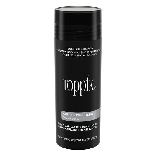TOPPIK Fibras de construcción de pelo, Gris, 0.97 oz.