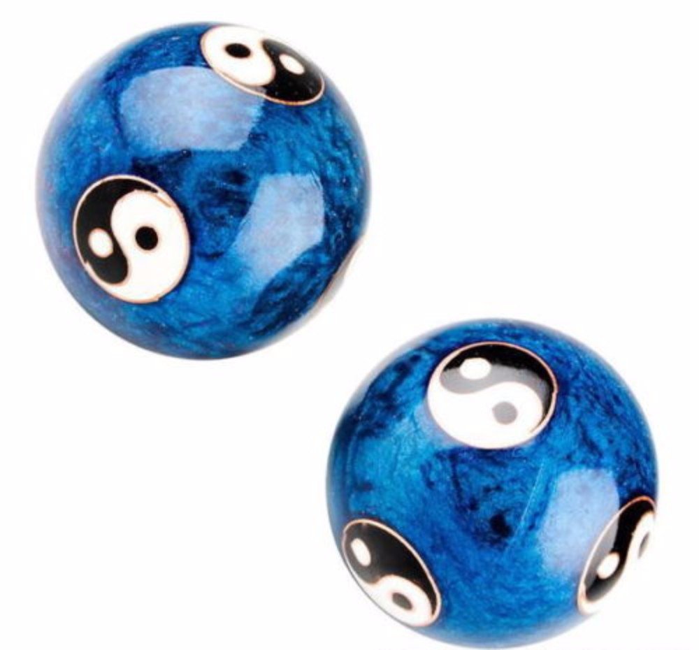Chino ejercicio de salud estrés balones de relajación terapia YIN YANG diseño