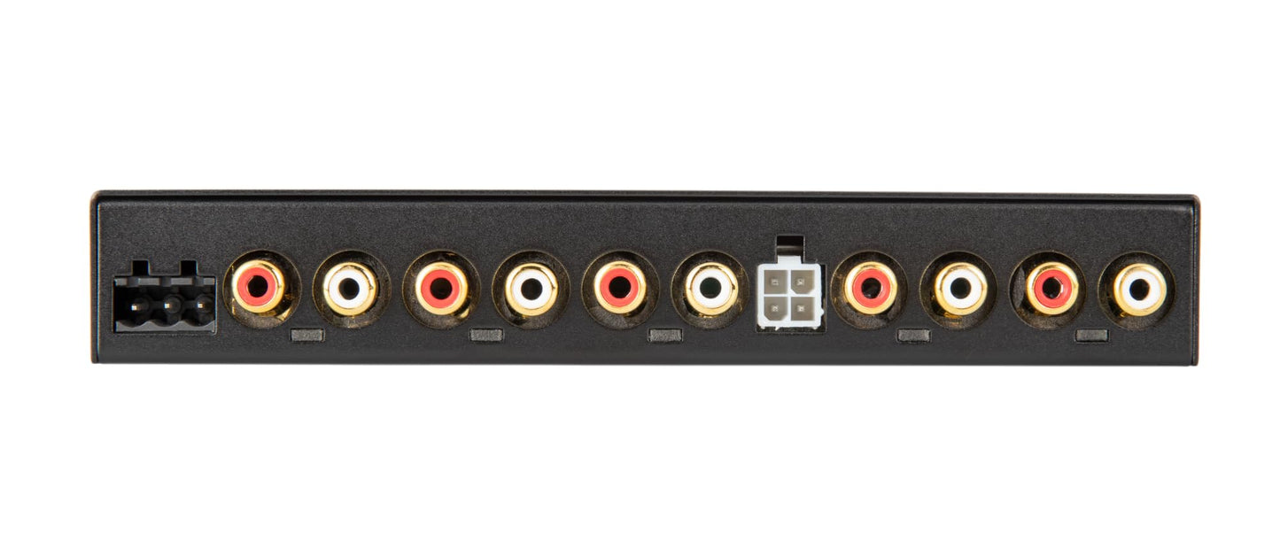 Soundstream MPQ-6BX 1/2 DIN 5 bandas ecualizador de audio para coche con reconstrucción de graves digitales – salida RMS de 7 V, filtro subsónico, ajuste de ecualizador de ± 18 dB, preamplificador de