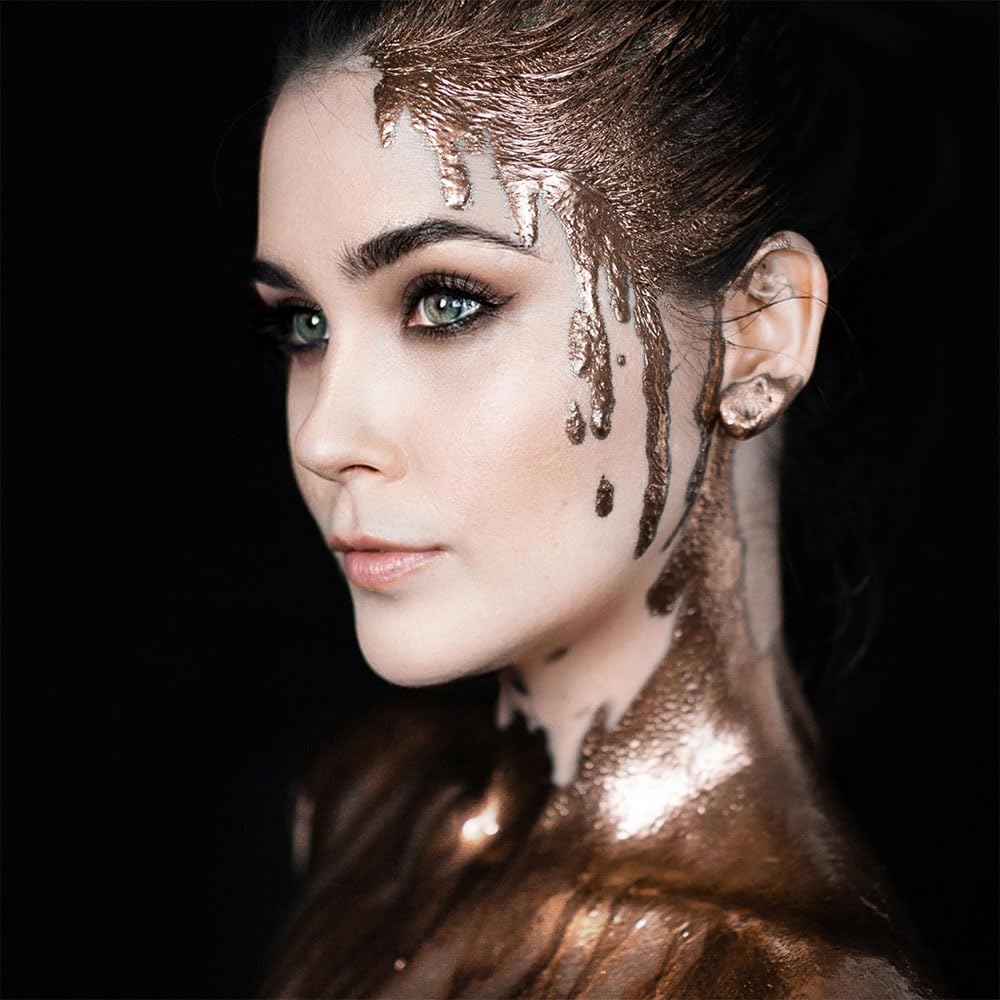 Mehron polvo metálico con líquido de mezcla Kit - Bronce