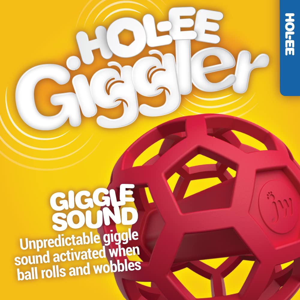 Dispensador de Golosinas JW HOL-EE Roller Rojo Con Sonidos Divertidos para Perros