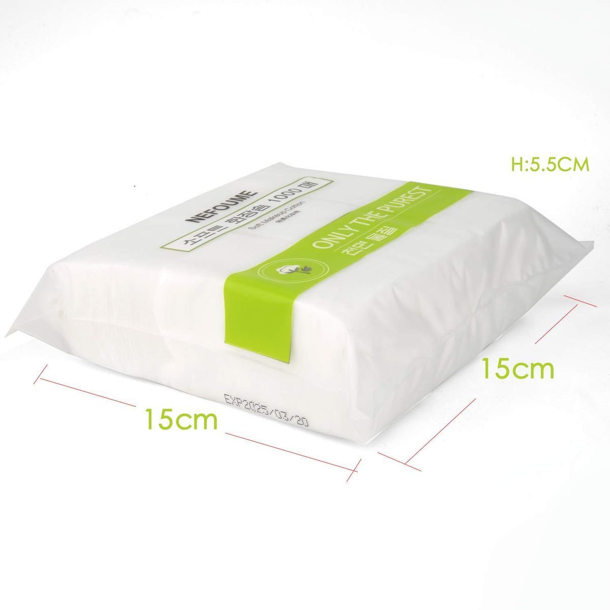 Almohadillas de Algodón Cosmético Ultra Suaves y Delgadas Sin Pelusa para Uñas y Maquillaje