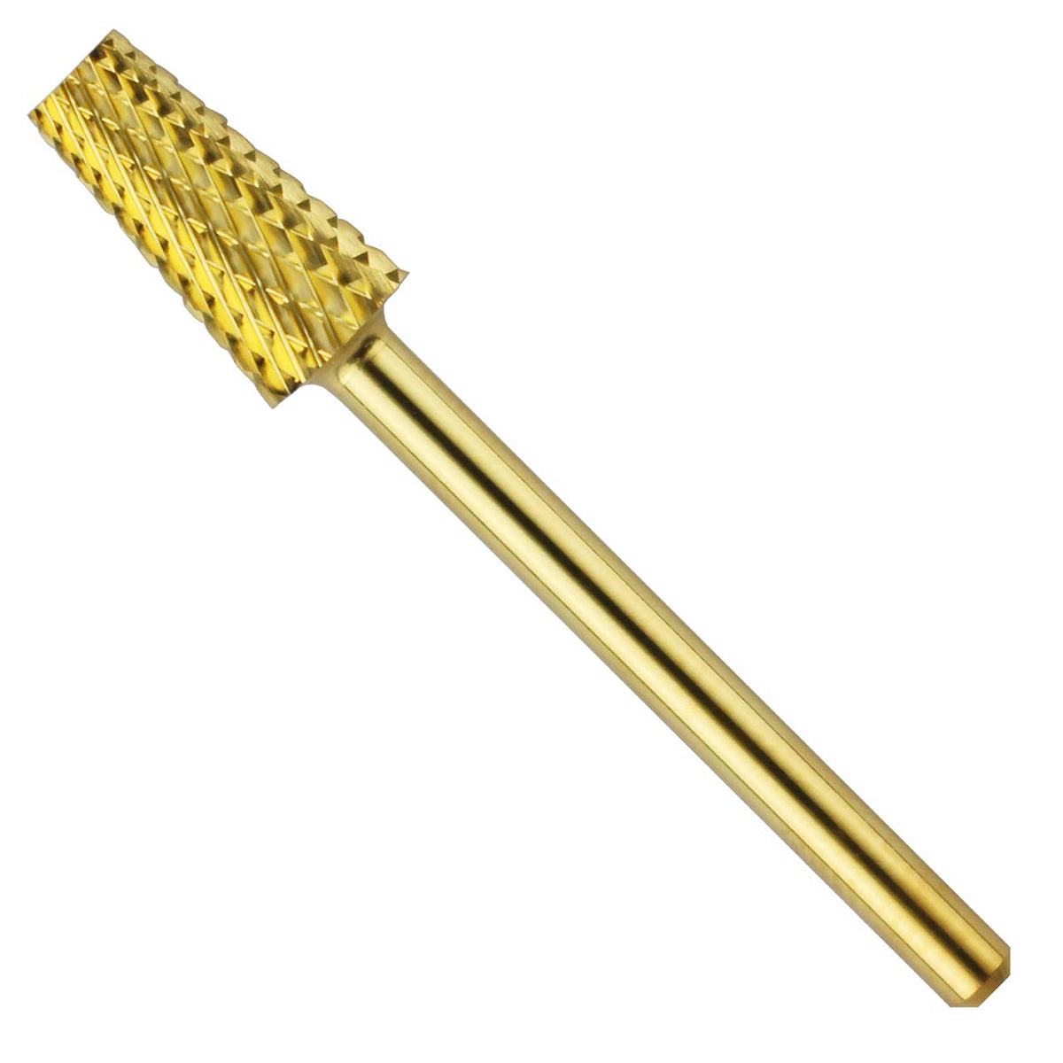 Taladro de Clavos de Carburo Ianblues Oro Barril Cónico para Máquina de Manicura