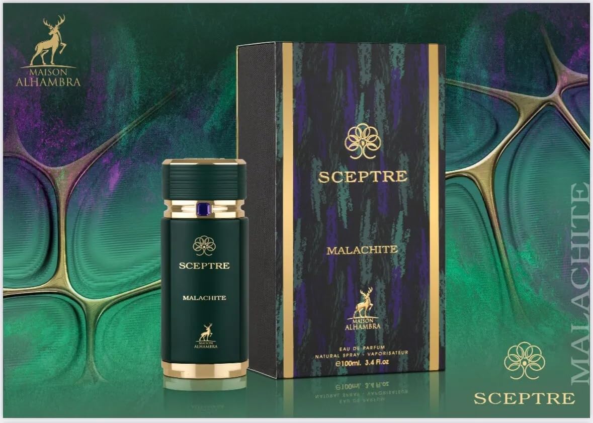 Maison Alhambra Sceptre Malachite Eau de Parfum Spray for Unisex, 3.4 Ounce