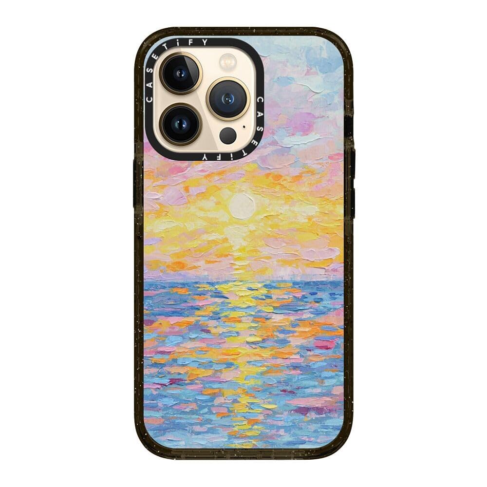 CASETiFY Impact - Funda para iPhone 13 Pro, color negro transparente