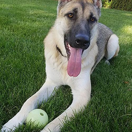 Chew King Ball, 2 Piece Glowing Fetch Ball, Dog Ball Toys, Fits Ball Launcher