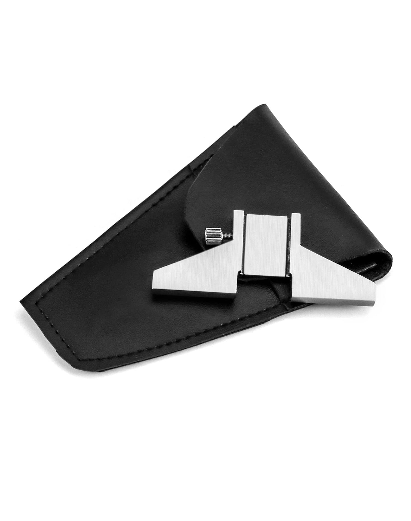 Base de Profundidad para Calibrador QWORK Acero al Carbono T-Bar para Calibradores de 4", 6", 8", 12"