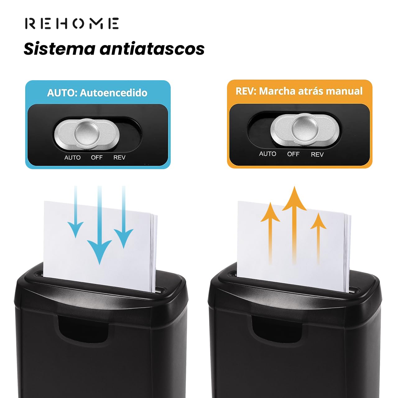 Trituradora de Papel Máquina Destructor con Cuchillas Afiladas para Documentos de Corte Cruzado 5mm