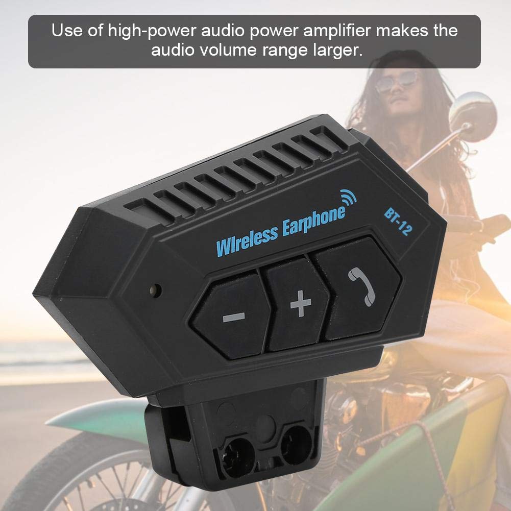 xuuyuu Intercomunicador Bluetooth para Motocicleta, Casco para Motocicleta Auricular Bluetooth 4.1 + EDR CSR8635 Kit de Sistemas de comunicación con Auriculares Manos Libres de reducción de Ruido