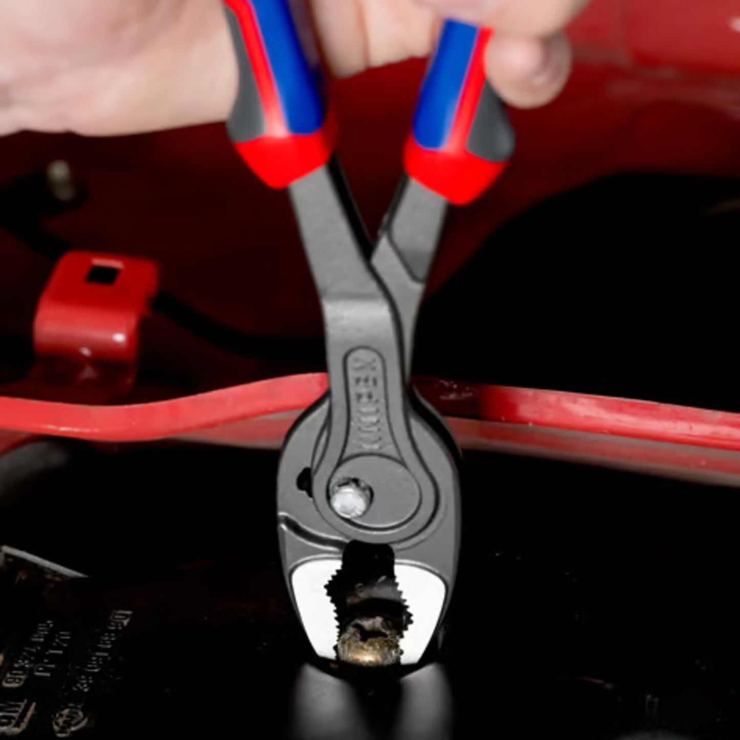 KNIPEX 82 02 250 TwinGrip - Alicates de agarre frontal y lateral con asas Comfort gris atramentado, 257 mm