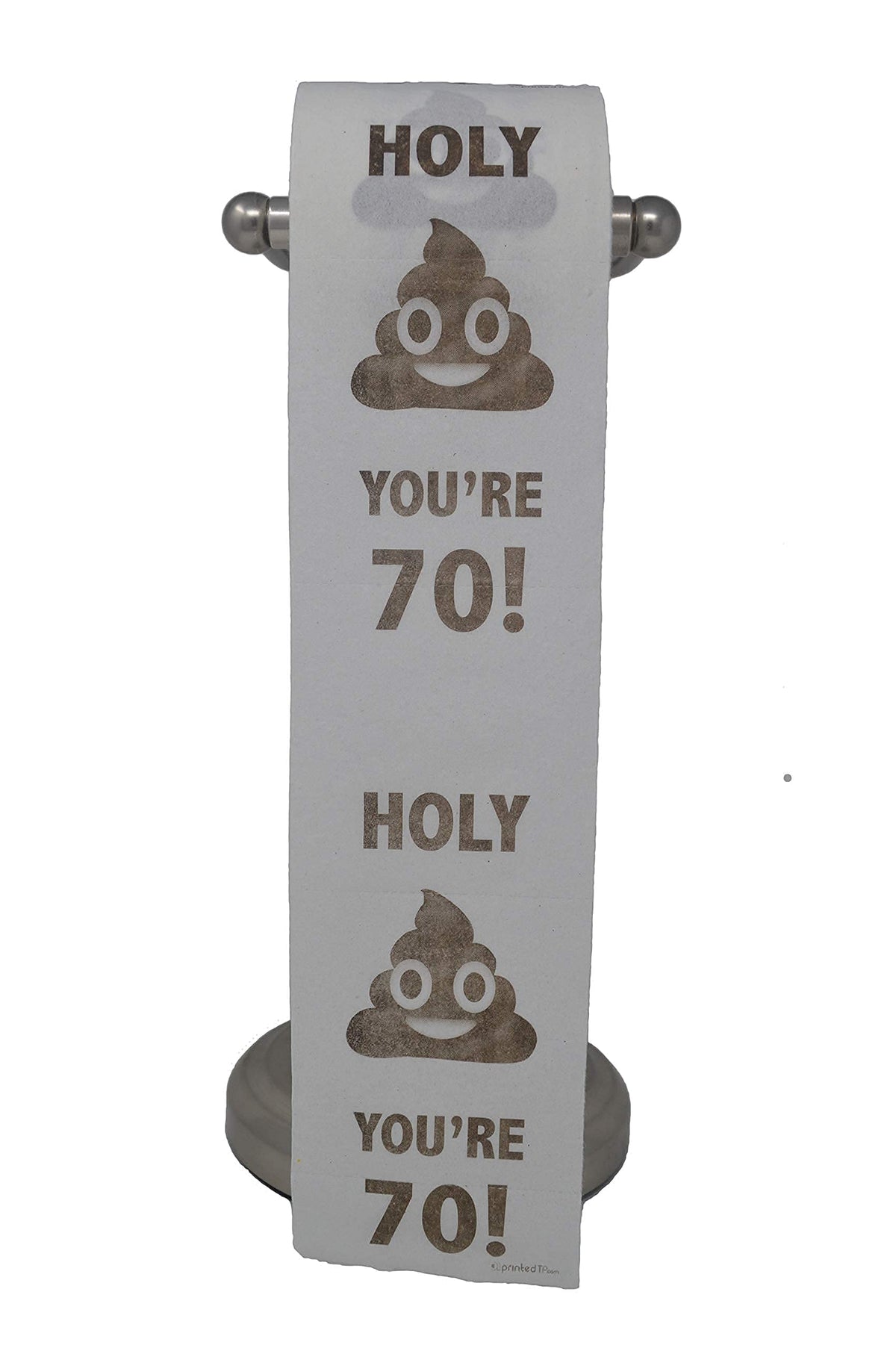 Papel Higiénico Holy Poop Impreso Sorpresa Divertida para Cumpleaños 70