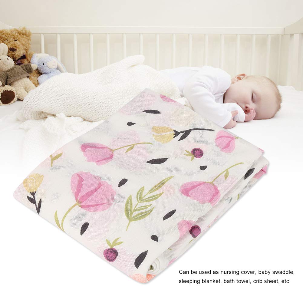 Garosa Manta de Muselina para Bebé 120x120 cm Algodón Suave Transpirable Unisex Multiusos Ideal para Cuidado Infantil y Viajes