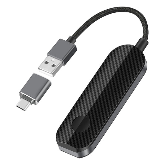 Adaptador Inalámbrico Automático CarPlay y Android Compacto para iPhone y Android, Conversión Instantánea sin Retrasos