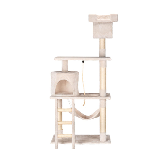 Fancy Pets Mueble/Rasador con Casa, Túnel y Mecedora de 141 Centímetros