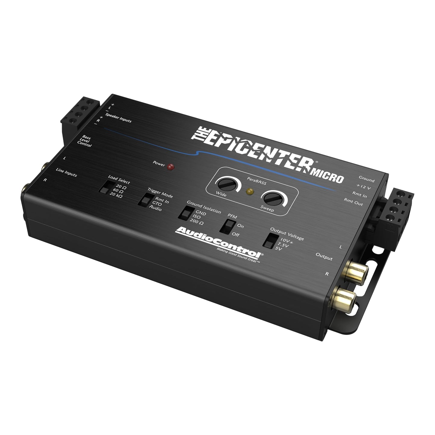 Procesador AudioControl El Epicenter Micro Bass Restoration Negro con Control Remoto ACR-4 Incluido