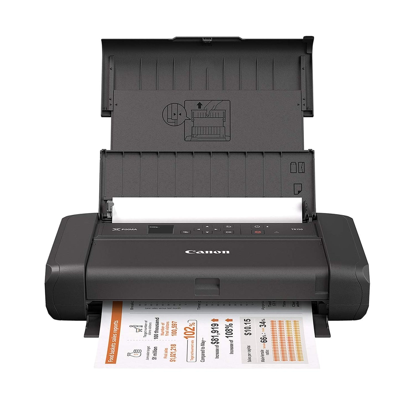 Canon Pixma TR150 - Impresora móvil inalámbrica con Airprint y Cloud Compatible, Color Negro