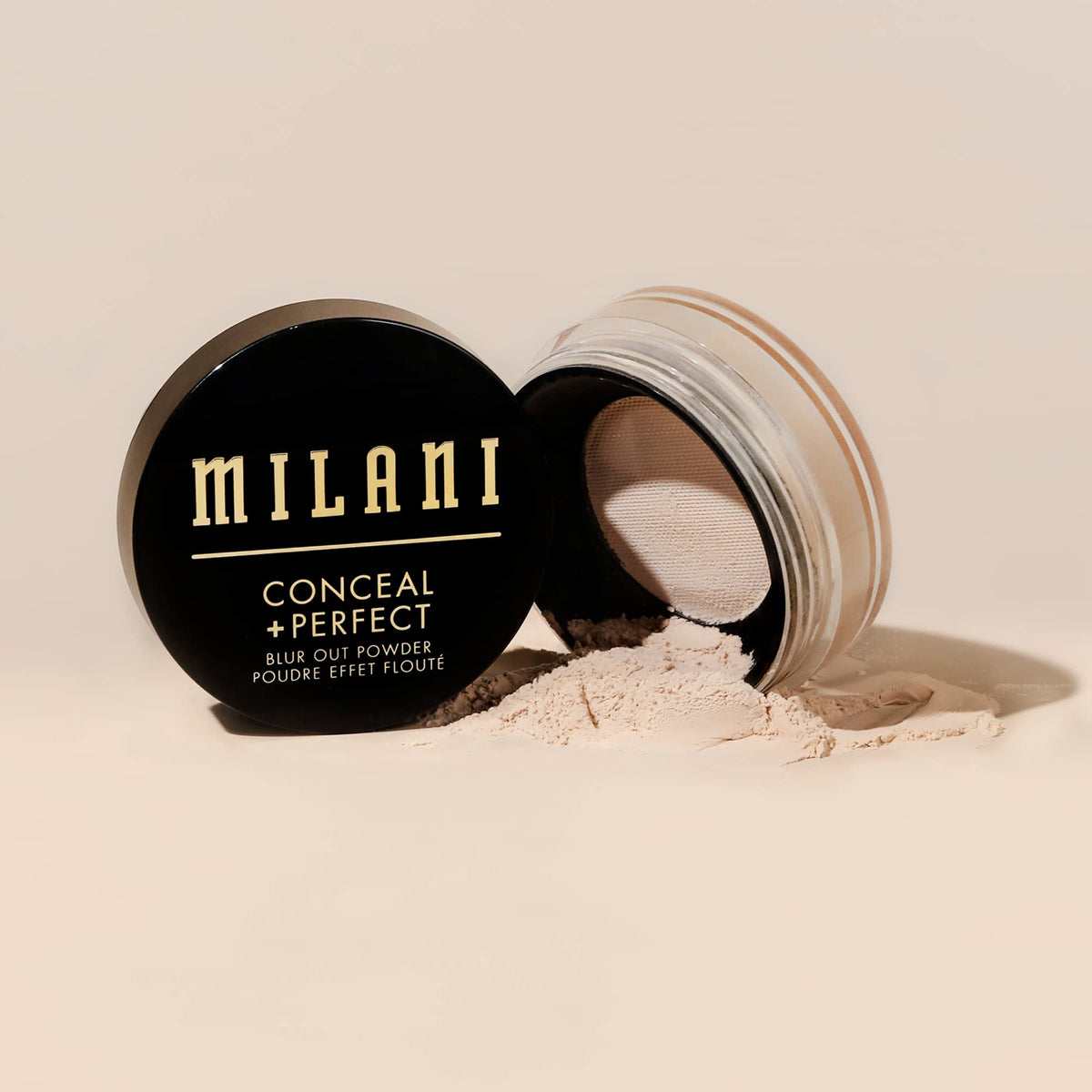 Milani Ocultar + Perfect Blur Out Polvo Ajuste Mate para Todos Los Tonos de Piel