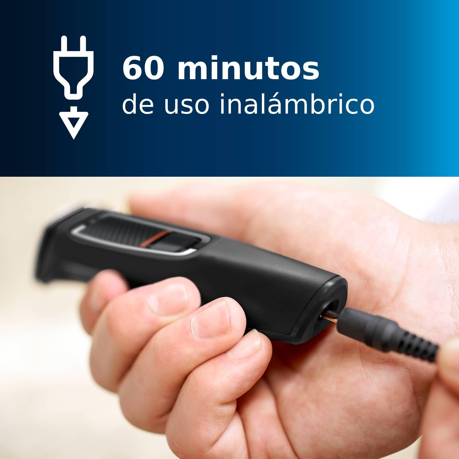 Philips Multigroom Series 3000, Recortador todo en uno, 11 longitudes, MG3730/15, para cara, cabello y nariz