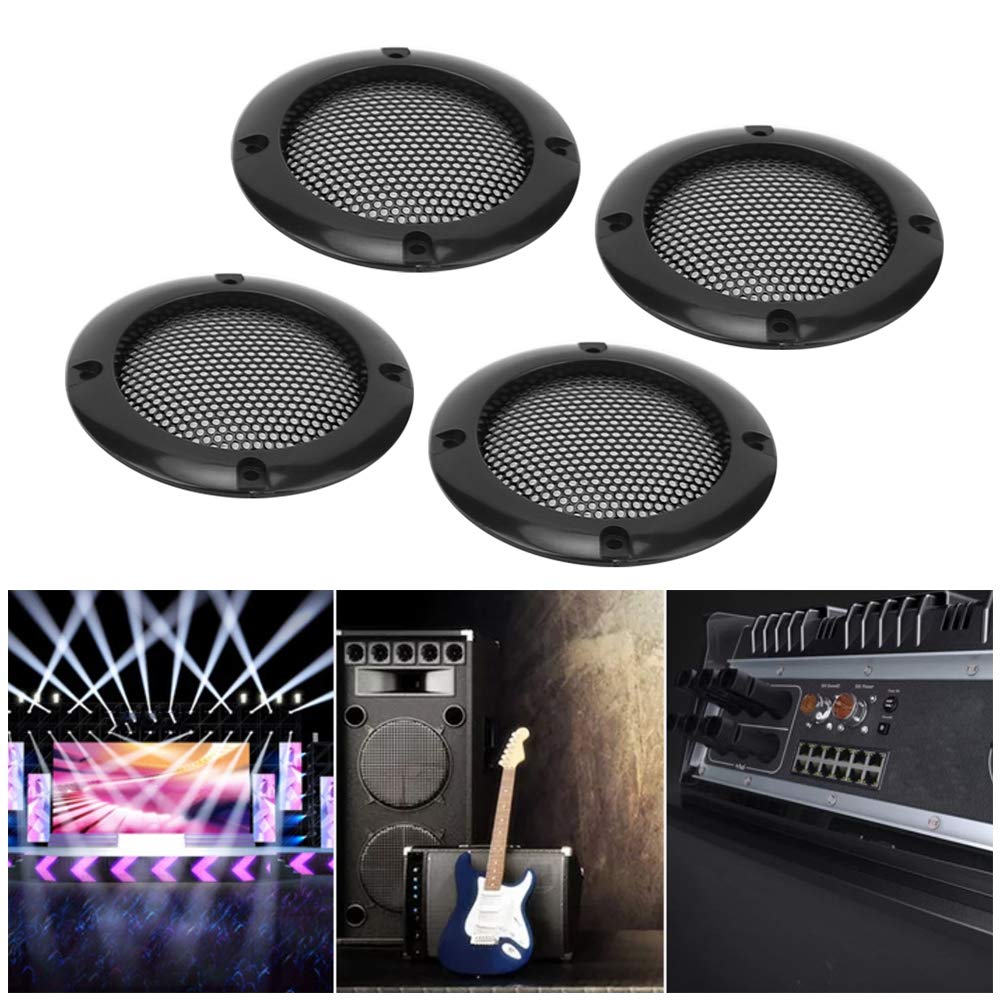 Rejilla de Altavoz de Audio Acouto Negro Decorativa para Auto