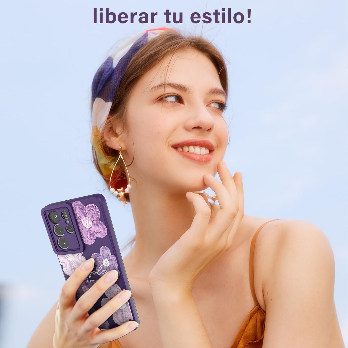 Threehao Funda para Samsung Galaxy S21 Ultra, Ultra Delgado Flexible Suave TPU Silicona Carcasa con Moda Aesthetic Dibujos Flores, Antigolpes Anti-arañazos Protectora Case para Samsung S21 Ultra