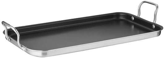 Cuisinart MCP45-25NSES MultiClad Pro - Parrilla de acero inoxidable, Quemador doble antiadherente de anodizado duro.