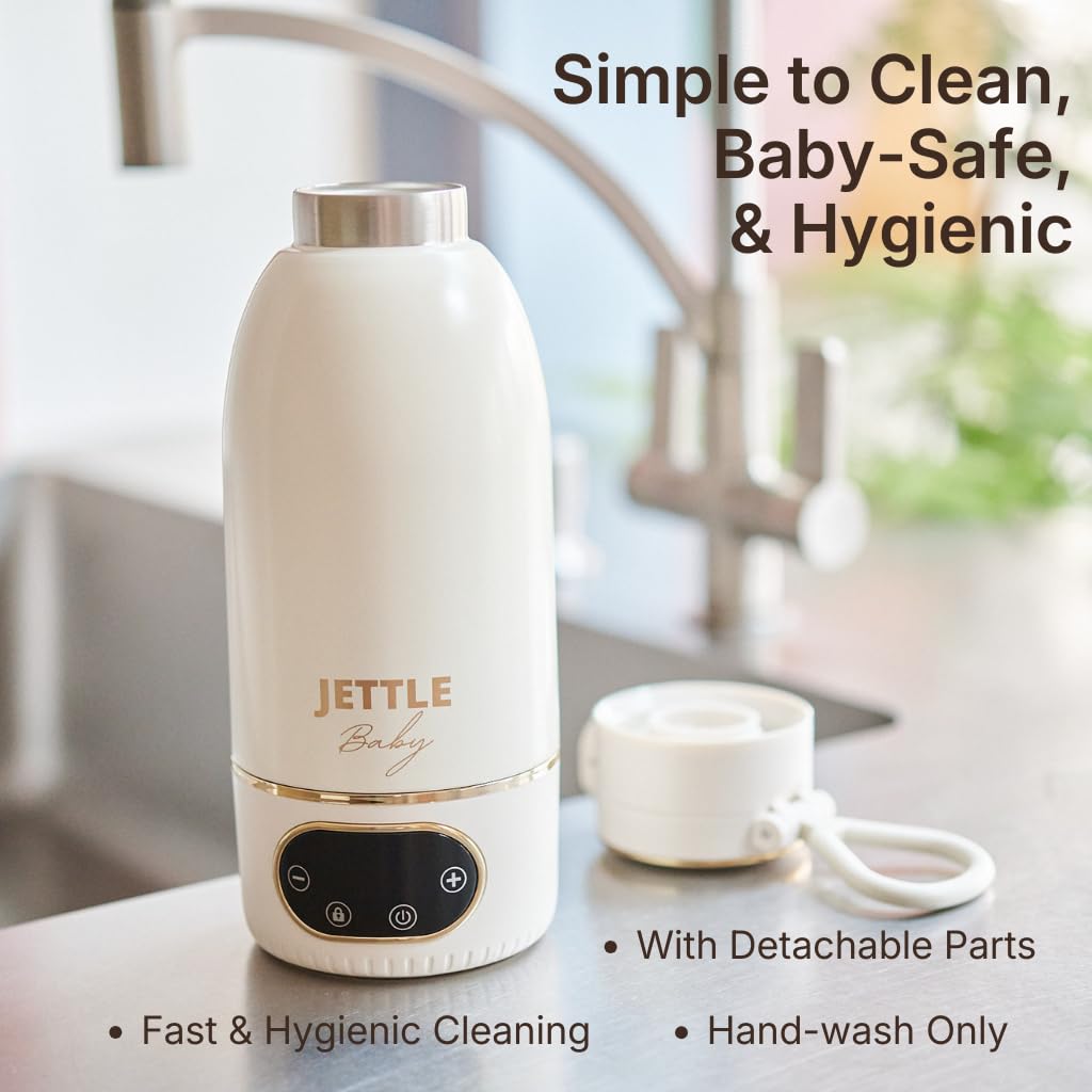 Calentador portátil de leche para bebé, sin cable, recargable, calentador de biberones para leche materna, fórmula y agua, control de temperatura seguro para bebés, listo para viajar, 500 ml