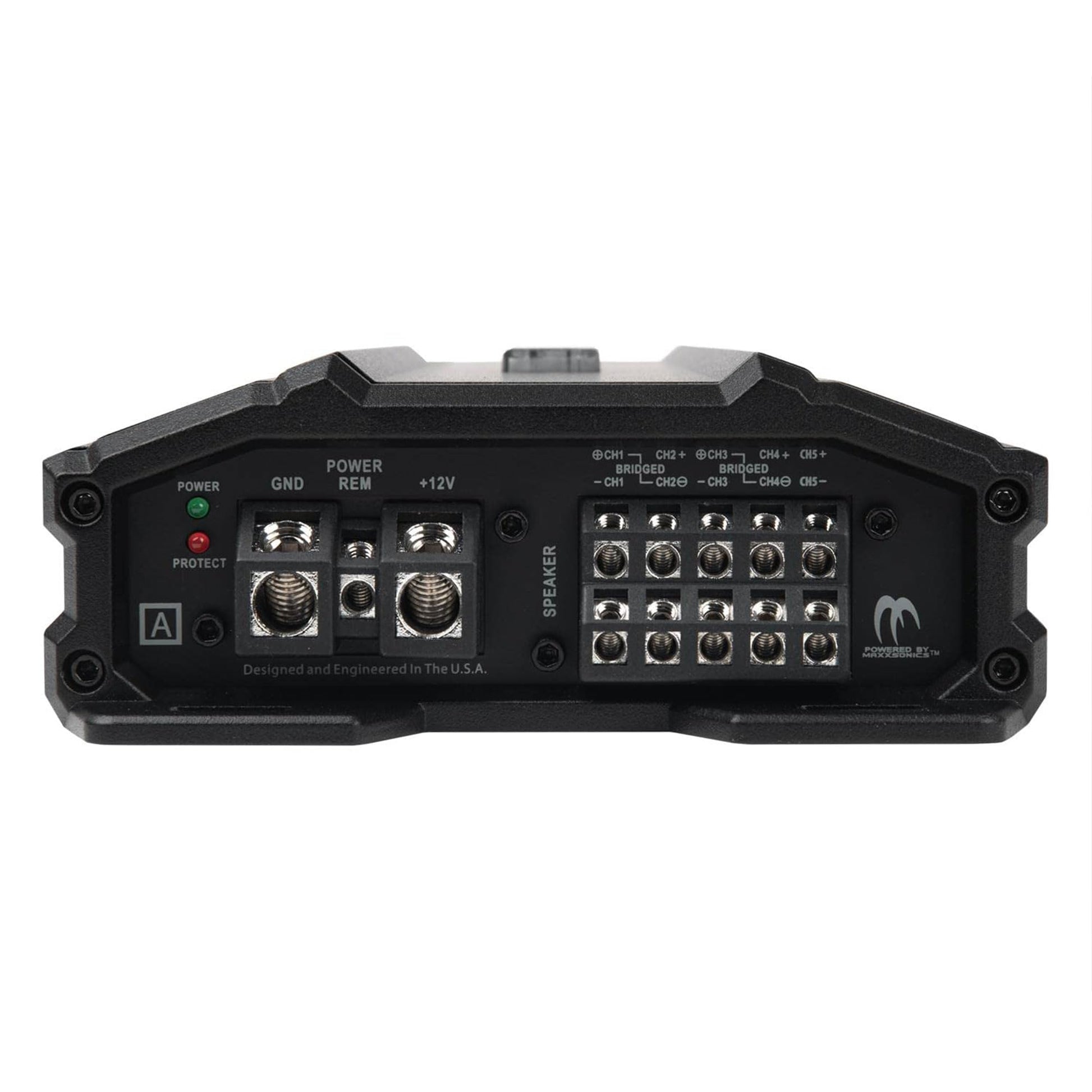 Hifonics Zeus Delta ZD-1750.5D - Amplificador de audio para coche compacto de 5 canales niquelado con función de encendido automático, color negro