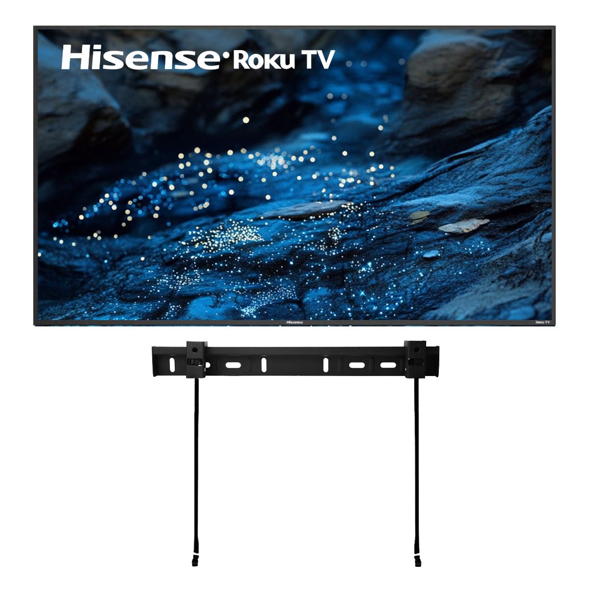 Hisense Television Smart TV de 50 Pulgadas Class 4K Ultra HD (2160P) HDR Roku Smart LED TV HDR, Wi-Fi de Doble Banda, Motion Rate120 + Soporte de Pared (Sin Bases) 50R6E5 (Reacondicionado)