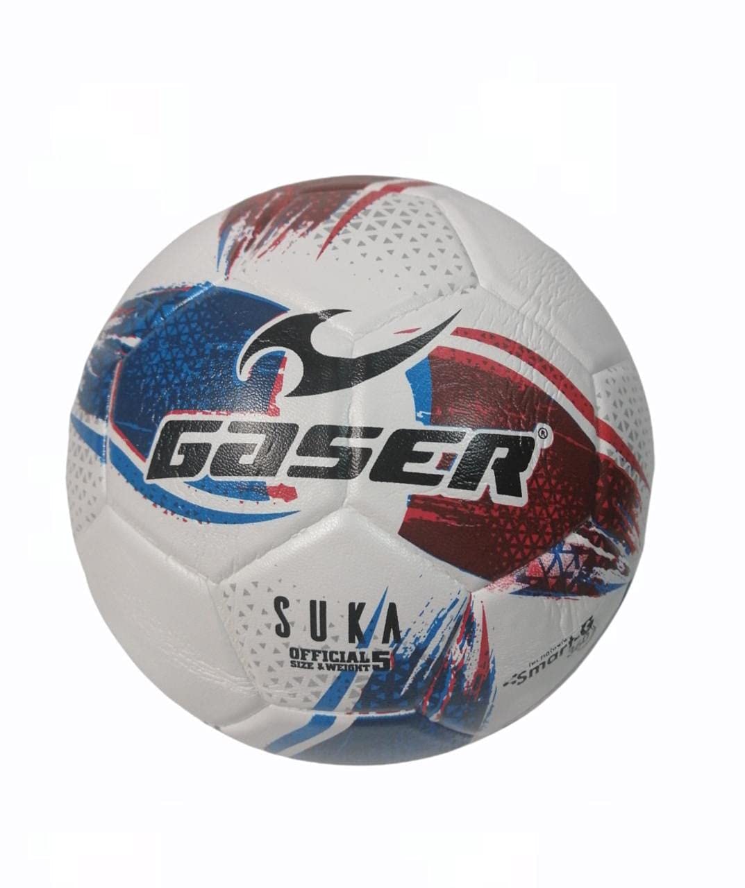 Gaser Balón de Fútbol Suka Azul Verde #5 (Azul y Rojo, 5)