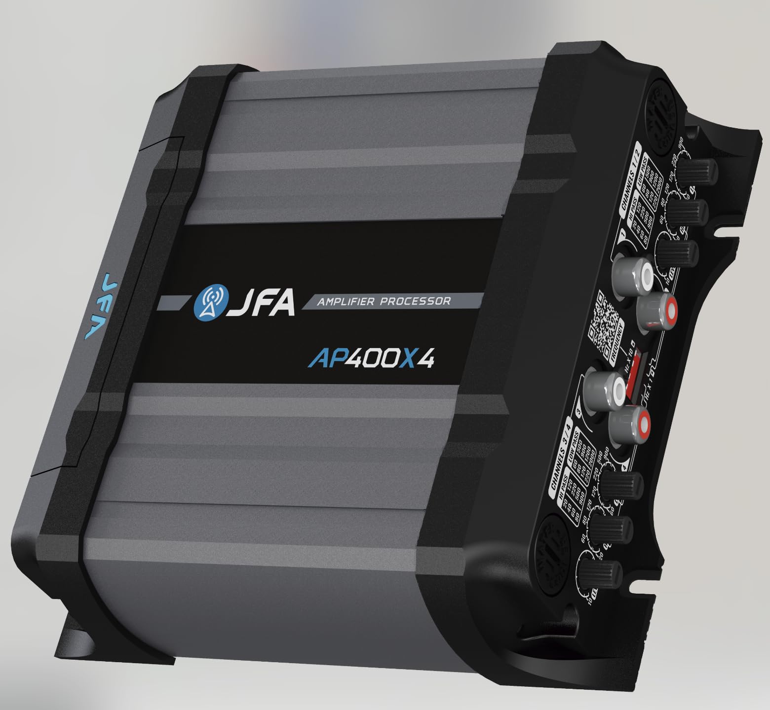 Procesador de Audio y Amplificador Clase D 400x4 para Coche y Motocicleta de Gama Completa