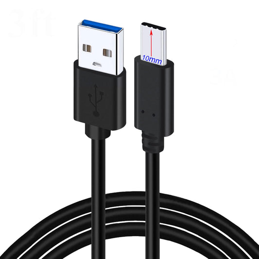 1M Cable USB 3.0 Tipo C Carga Rápida para Oukitel WP10 5G WP5 WP7 WP2 WP1, K13 Pro, WP5000 | Doogee S88 Plus, S86 S59 S58 Pro / S90C / S68 / N100 / S96 S95 Pro / S90 / S80 Lite / S70 Movil Resistente